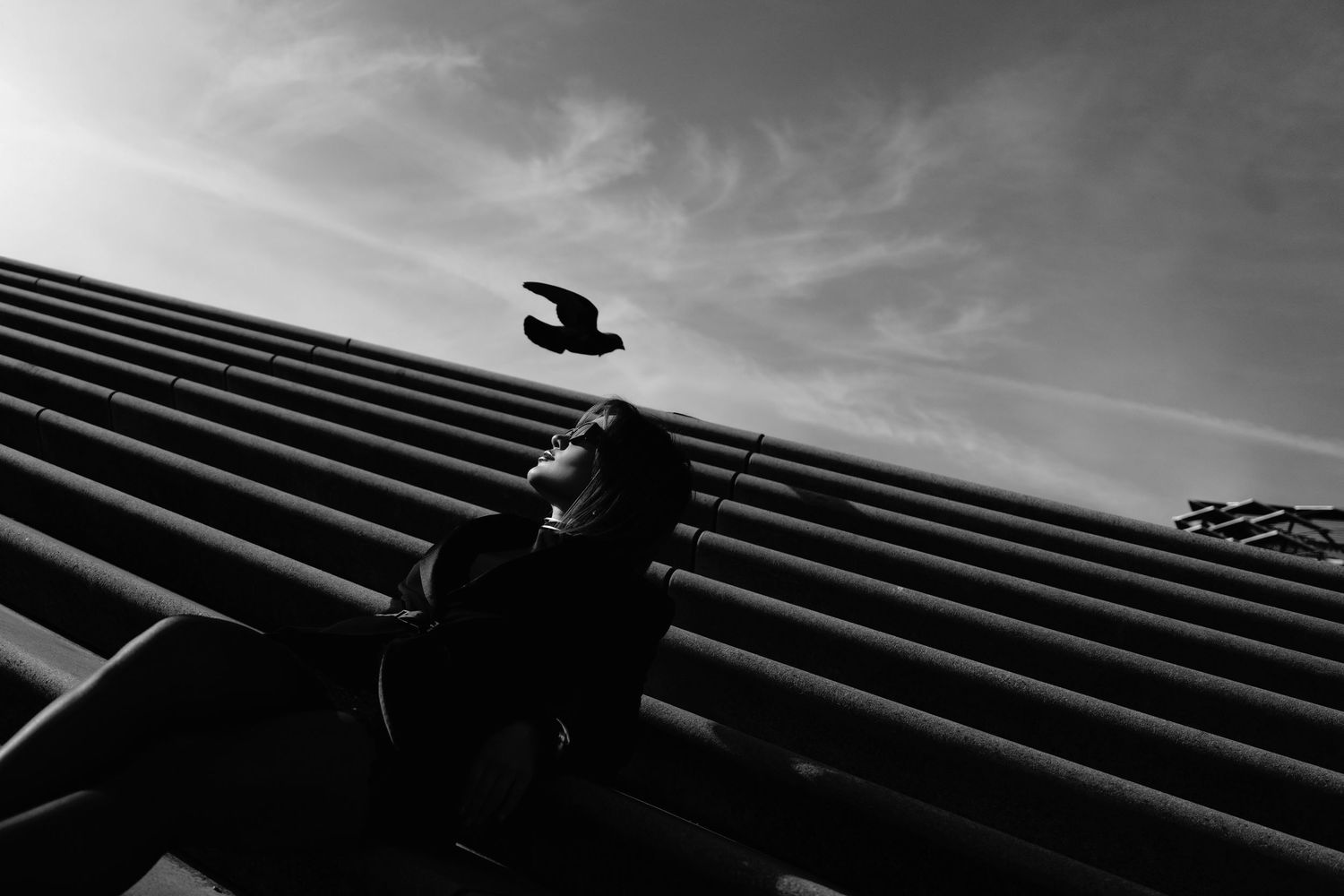 Woman photographer in Hamburg