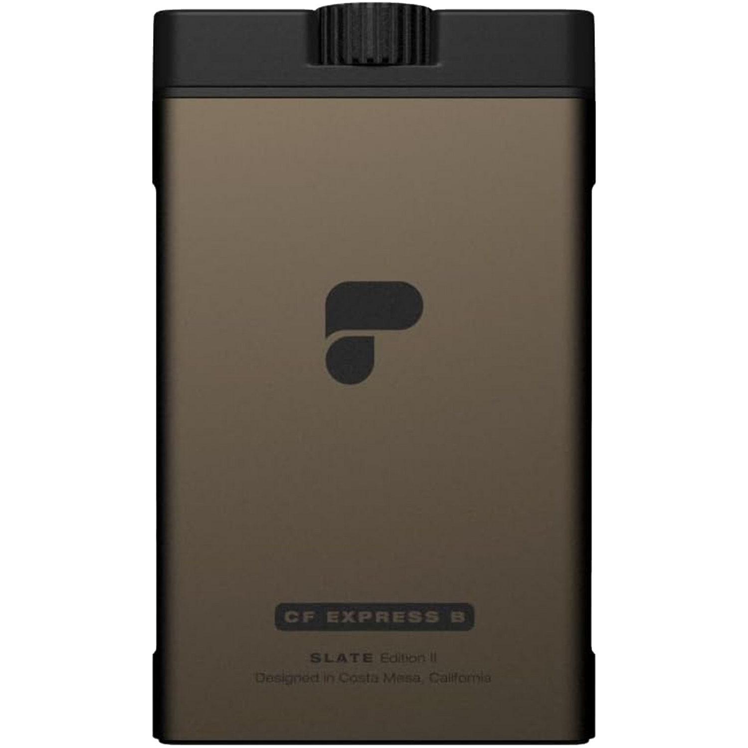 Portable GP5 Express S audio player device in bronze and black color with minimalist design.