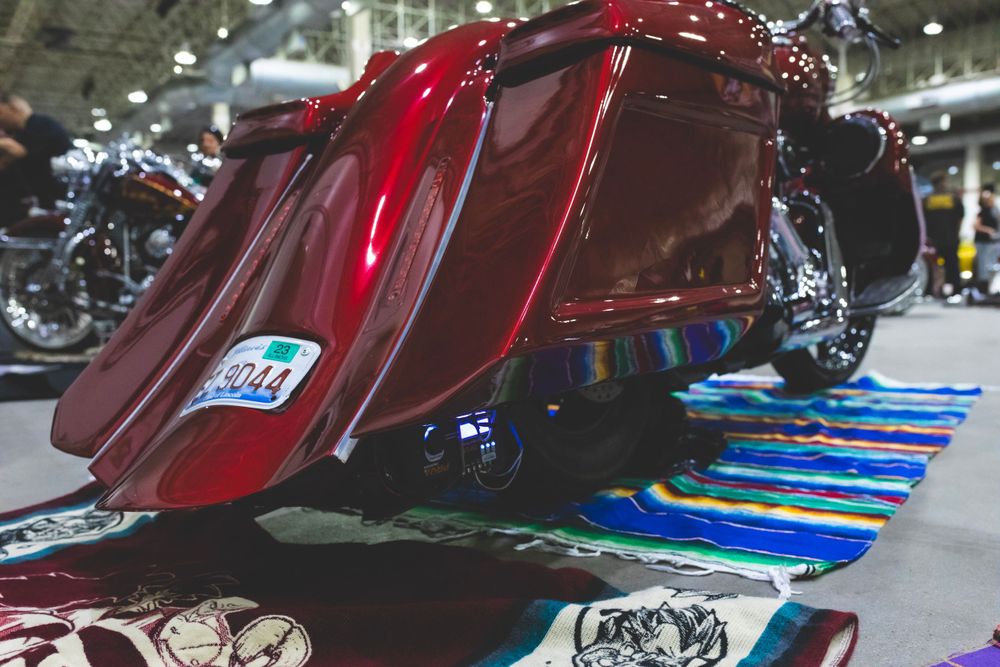 Motorcycle, lowrider, Yamaha, sound system, custom paint, Harley Davidson, Cholo