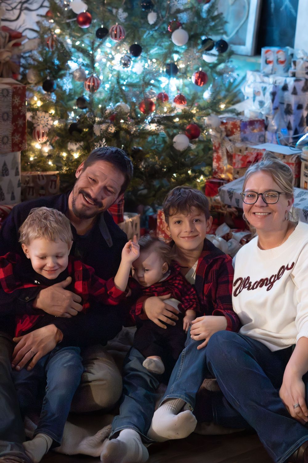 family photo taken in necedah wi