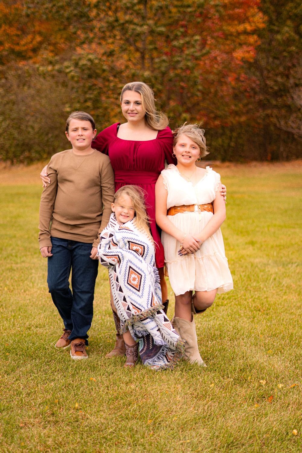 Family photo taken in wyeville wi