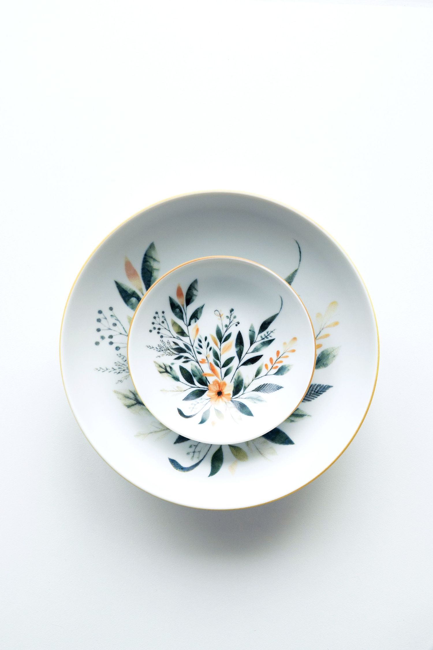 Porcelain with digital print featuring delicate floral patterns creating a fresh and elegant design.