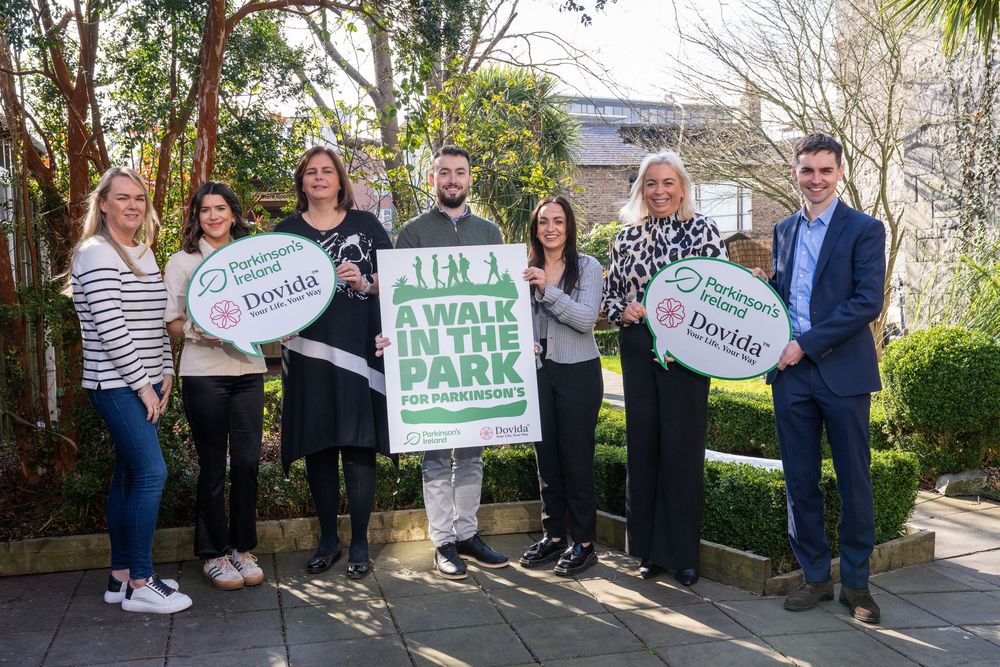 Launch of Parkinson’s Ireland’s flagship fundraising event ‘A Walk in the Park for Parkinson’s’ sponsored by Dovida on April 5th 2025.