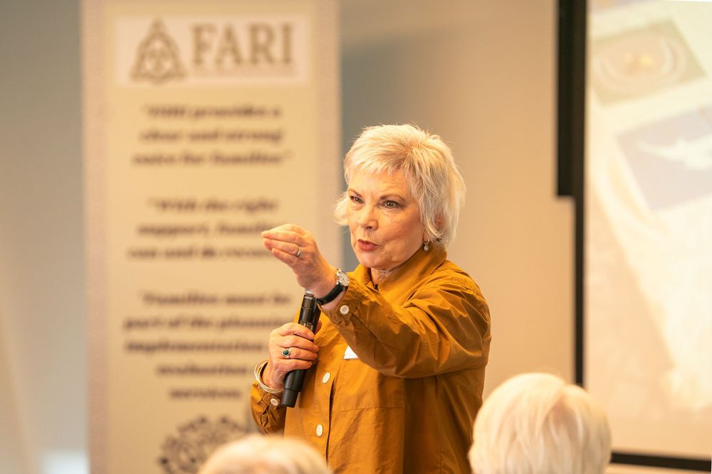 Breda Fell, Chair at the Launch of  Families for Addiction Recovery Ireland (FARI) at Croke Park.