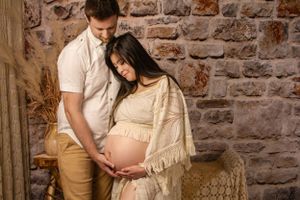 Brampton Area Boho maternity session