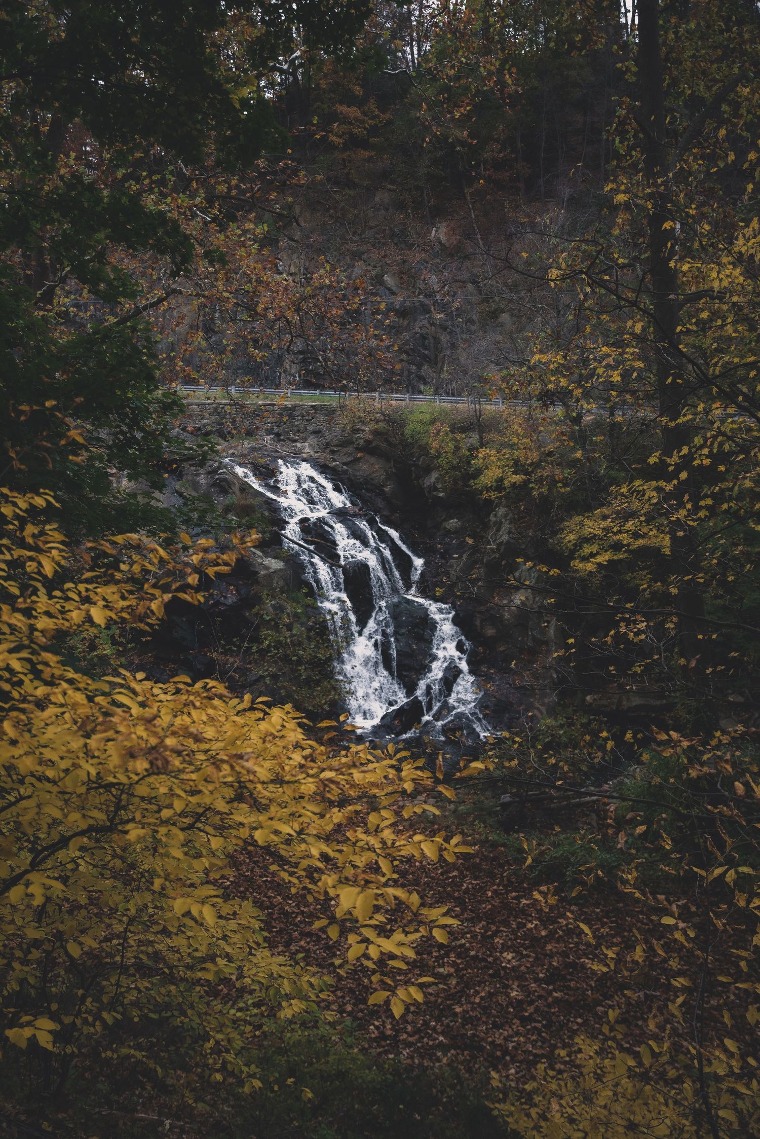 Fine art landscape photograph of a waterfall in Reading, Pennsylvania, EyeofBlaxz international photography - captured by Blaxz Alexander