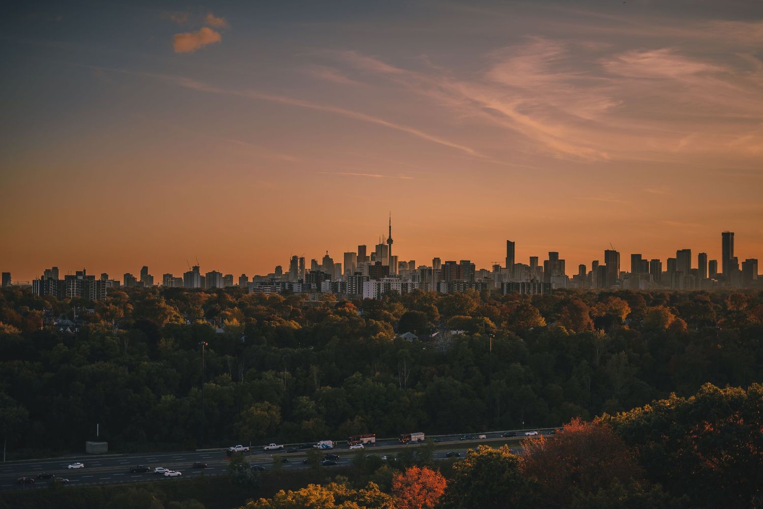 Fine art landscape photograph of a sunset over Toronto, Canada skyline - EyeofBlaxz international photography - captured by Blaxz Alexander