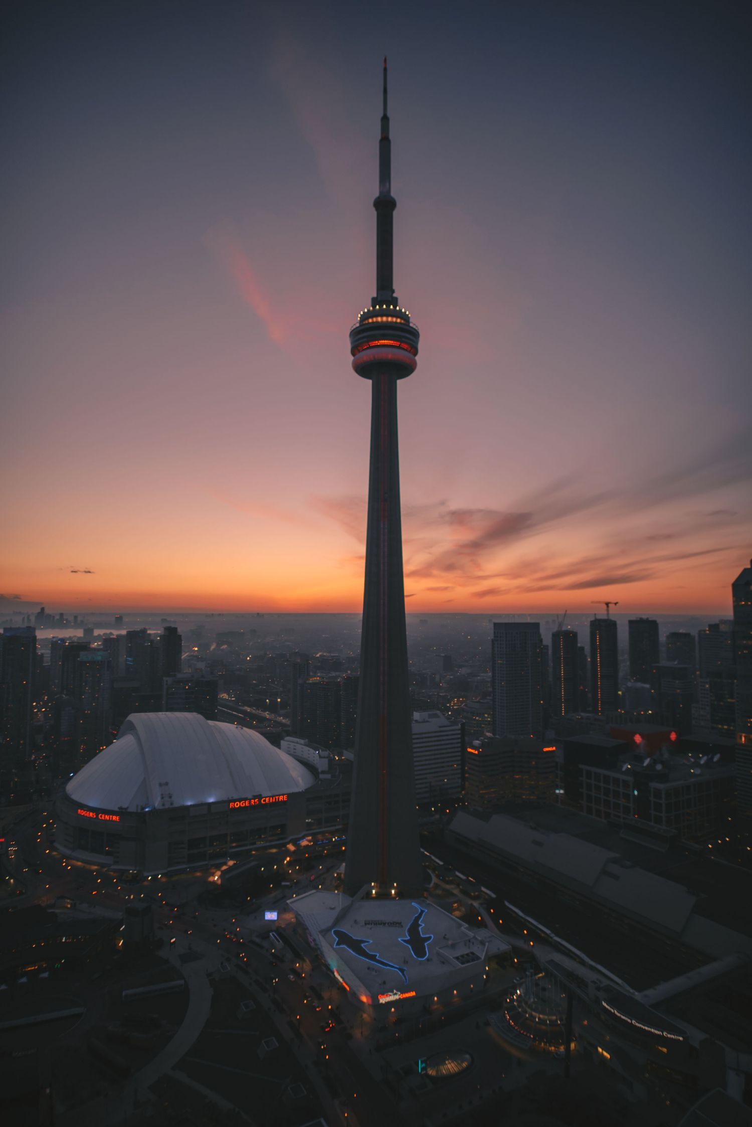 Fine art landscape photograph of a sunset over CN Tower Toronto, Canada - EyeofBlaxz international photography - captured by Blaxz Alexander