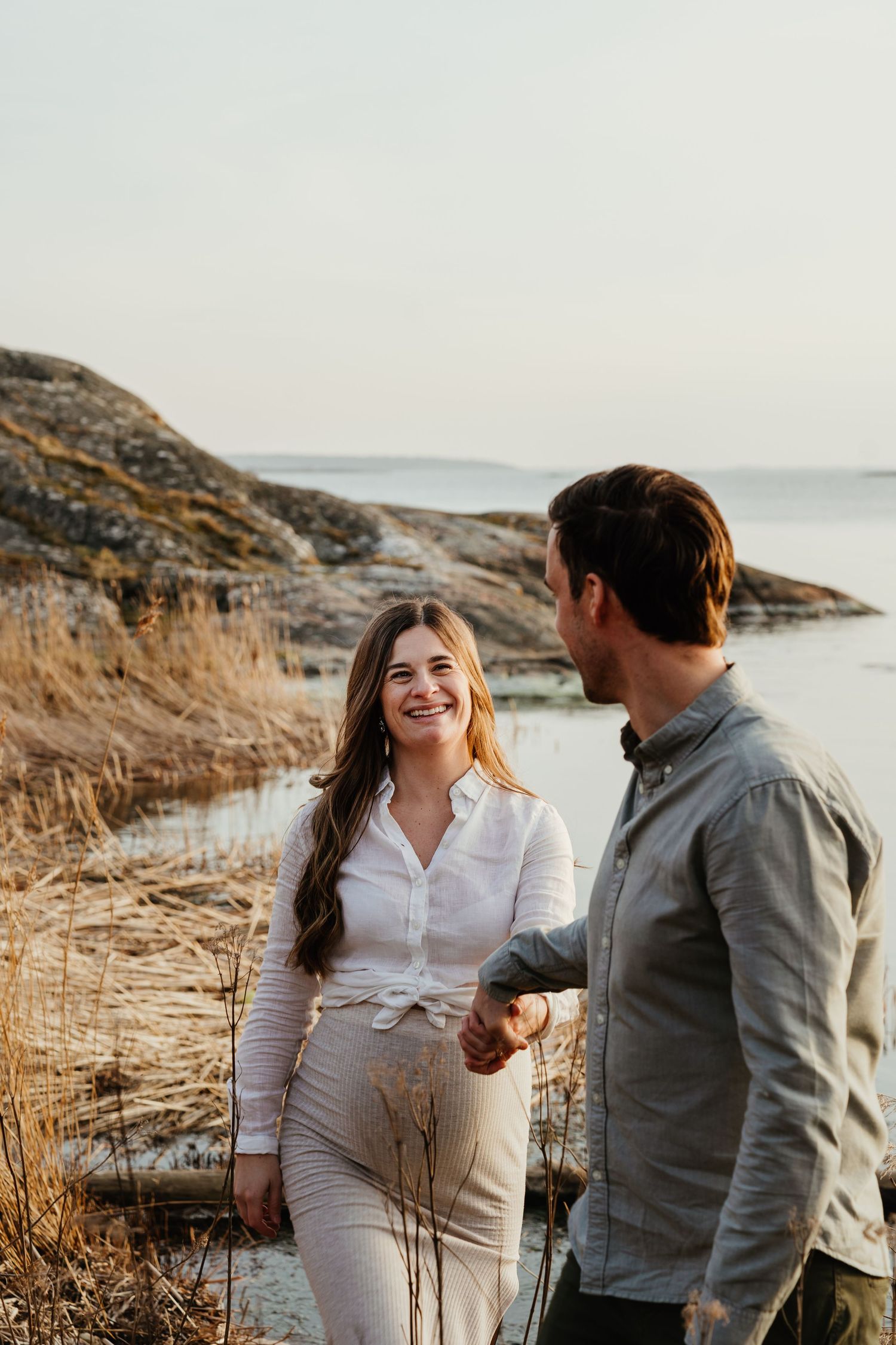 Naturlig gravidfotografering Karlskrona Blekinge