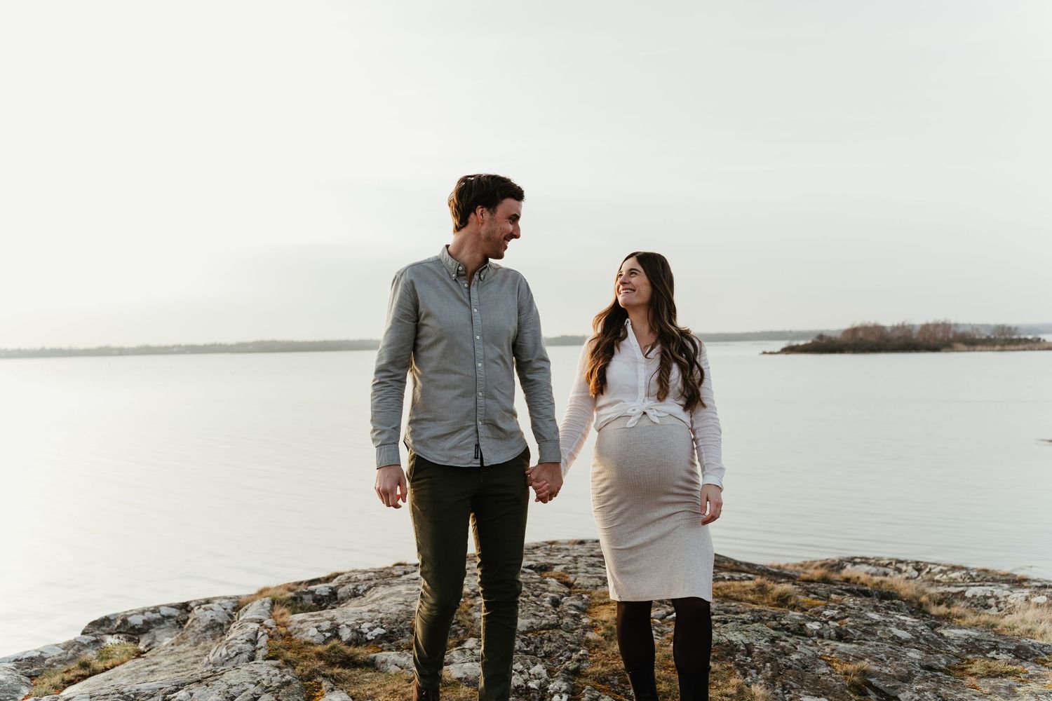 Naturlig gravidfotografering Karlskrona Blekinge