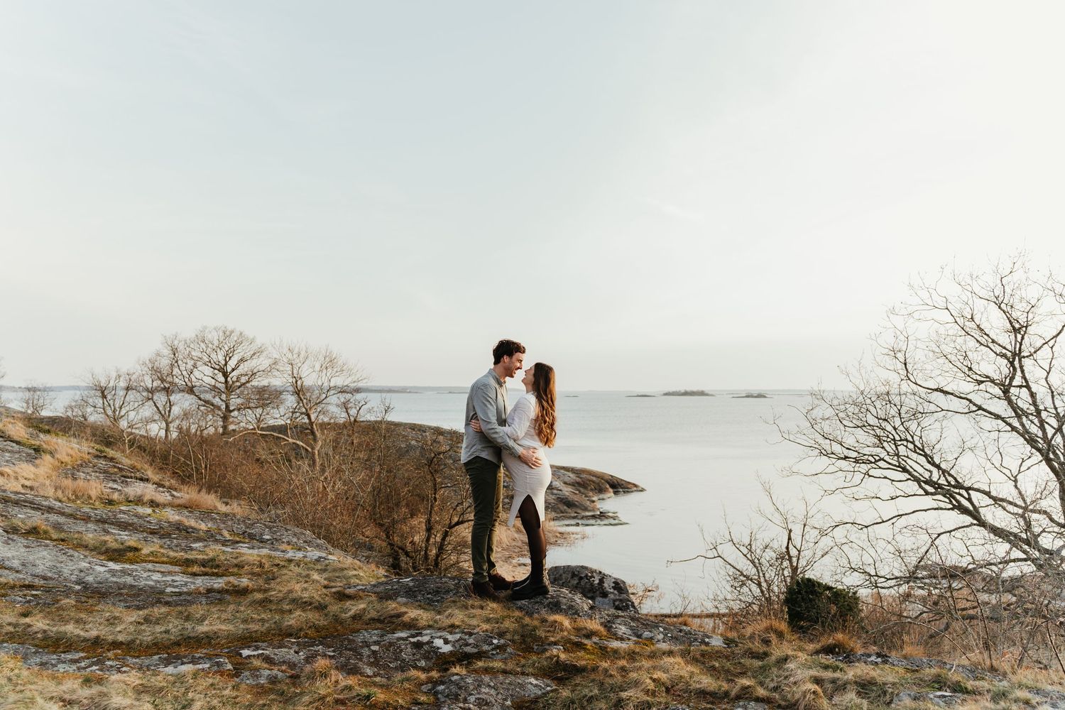 Naturlig gravidfotografering Karlskrona Blekinge