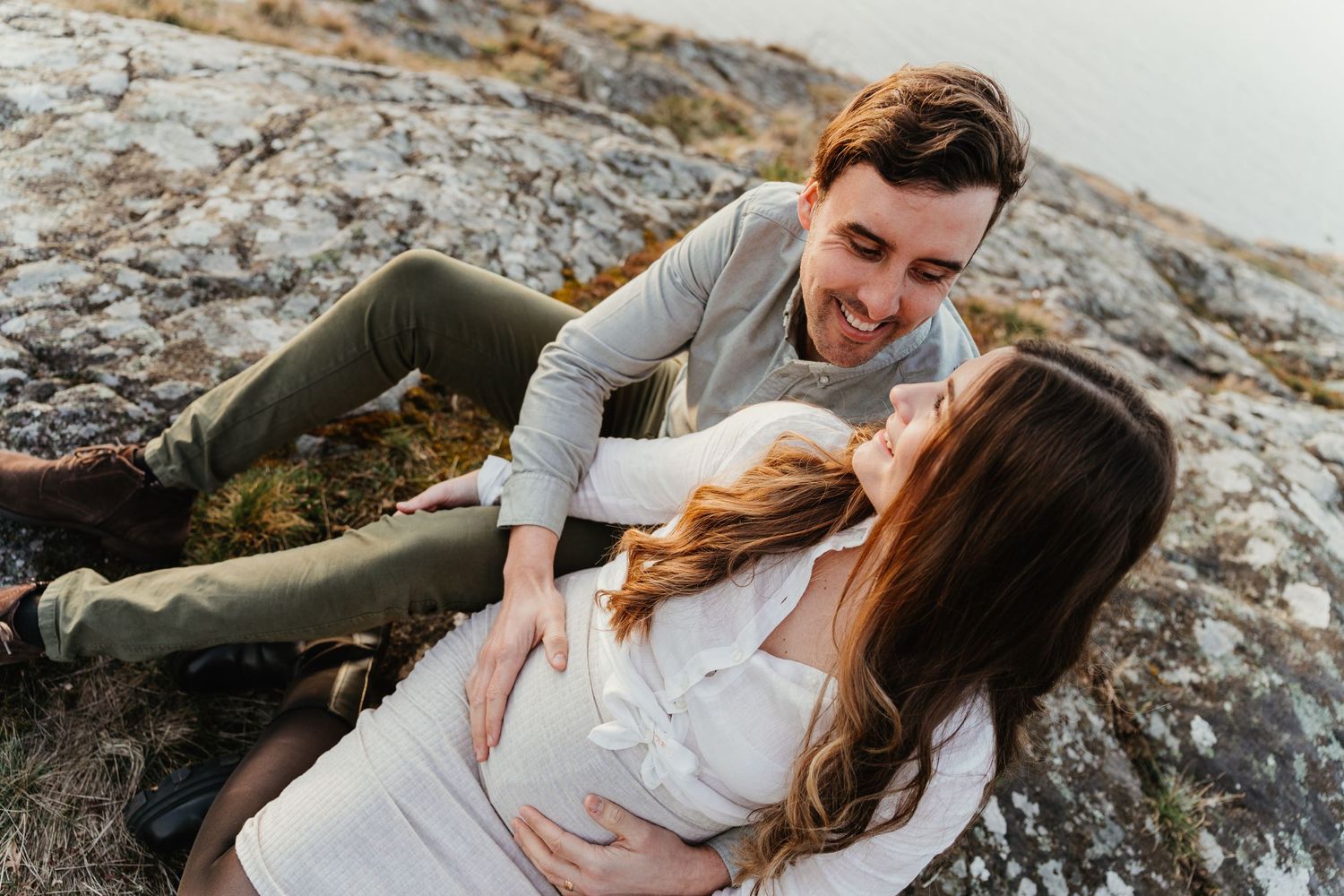 Naturlig gravidfotografering Karlskrona Blekinge