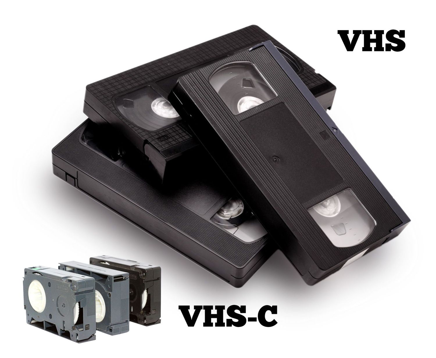 VHS in VHS-C video kasete kot analogni format za snemanje in predvajanje Foto Colarič Brestanica