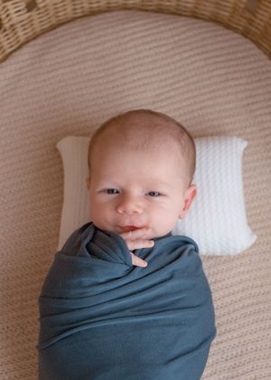 Close up of a swaddled newborn. Wrightstown NJ Maternity and Newborn Studio In Home Photographer