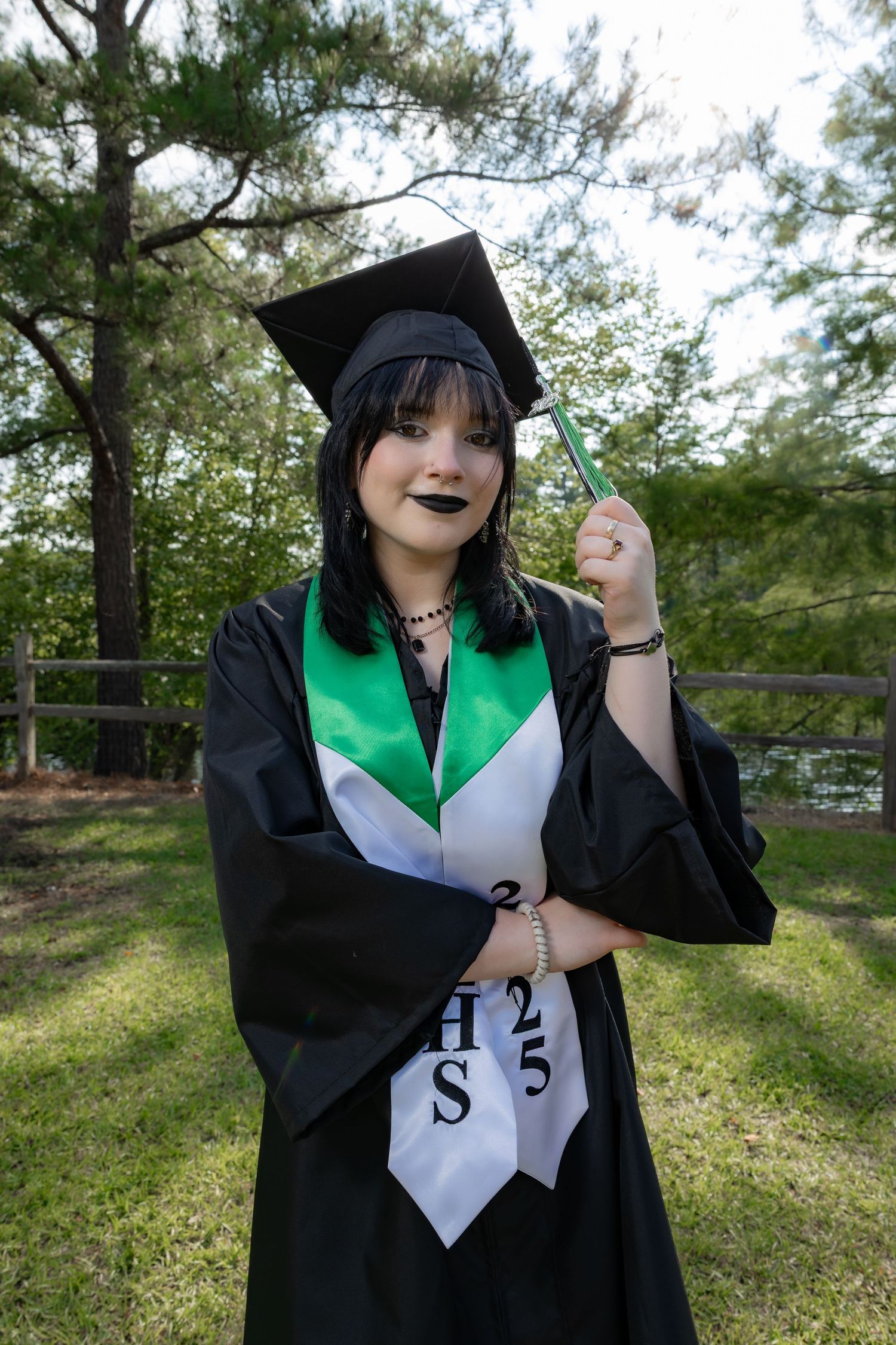 Senior portrait of high school graduate