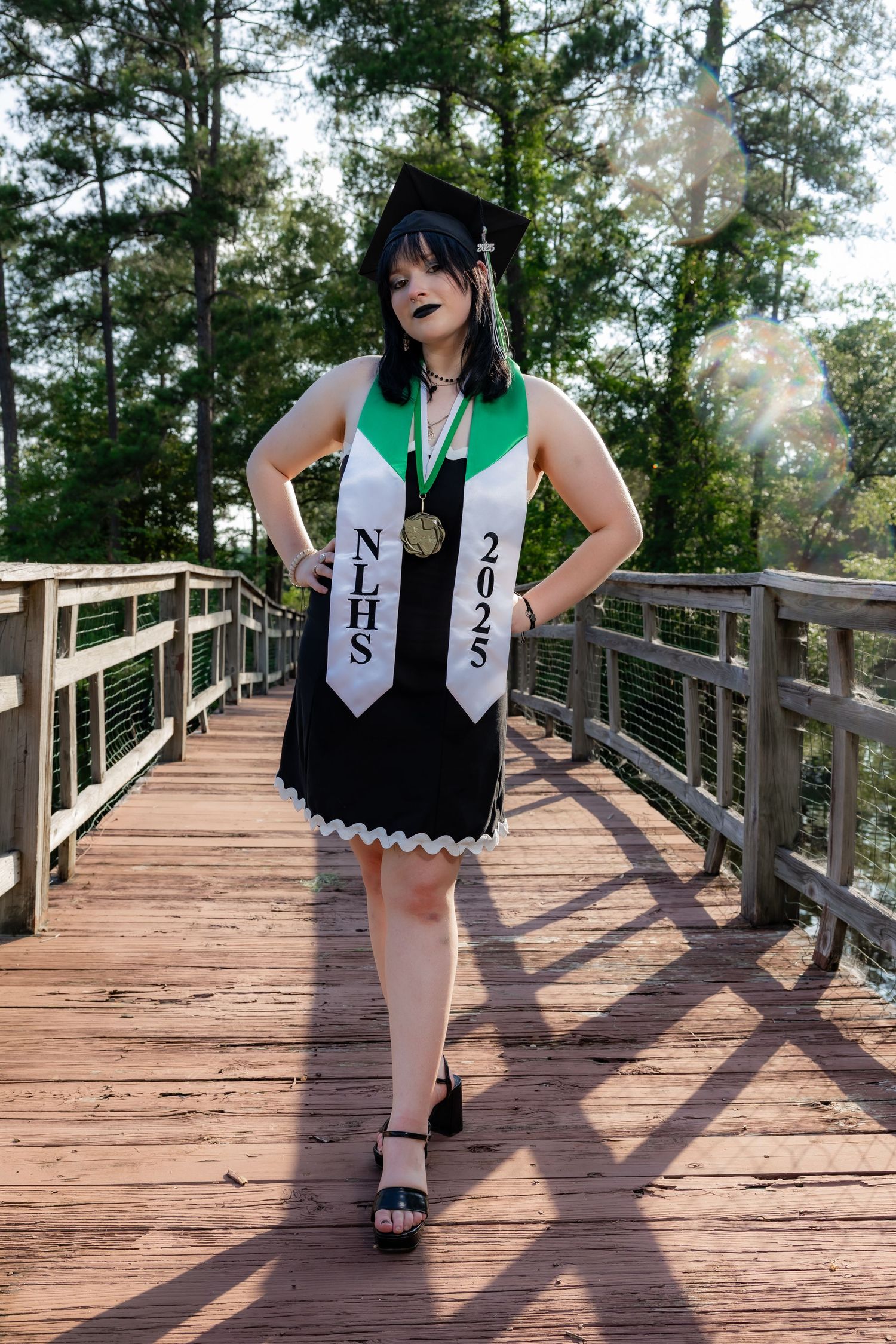 Senior portrait of high school graduate