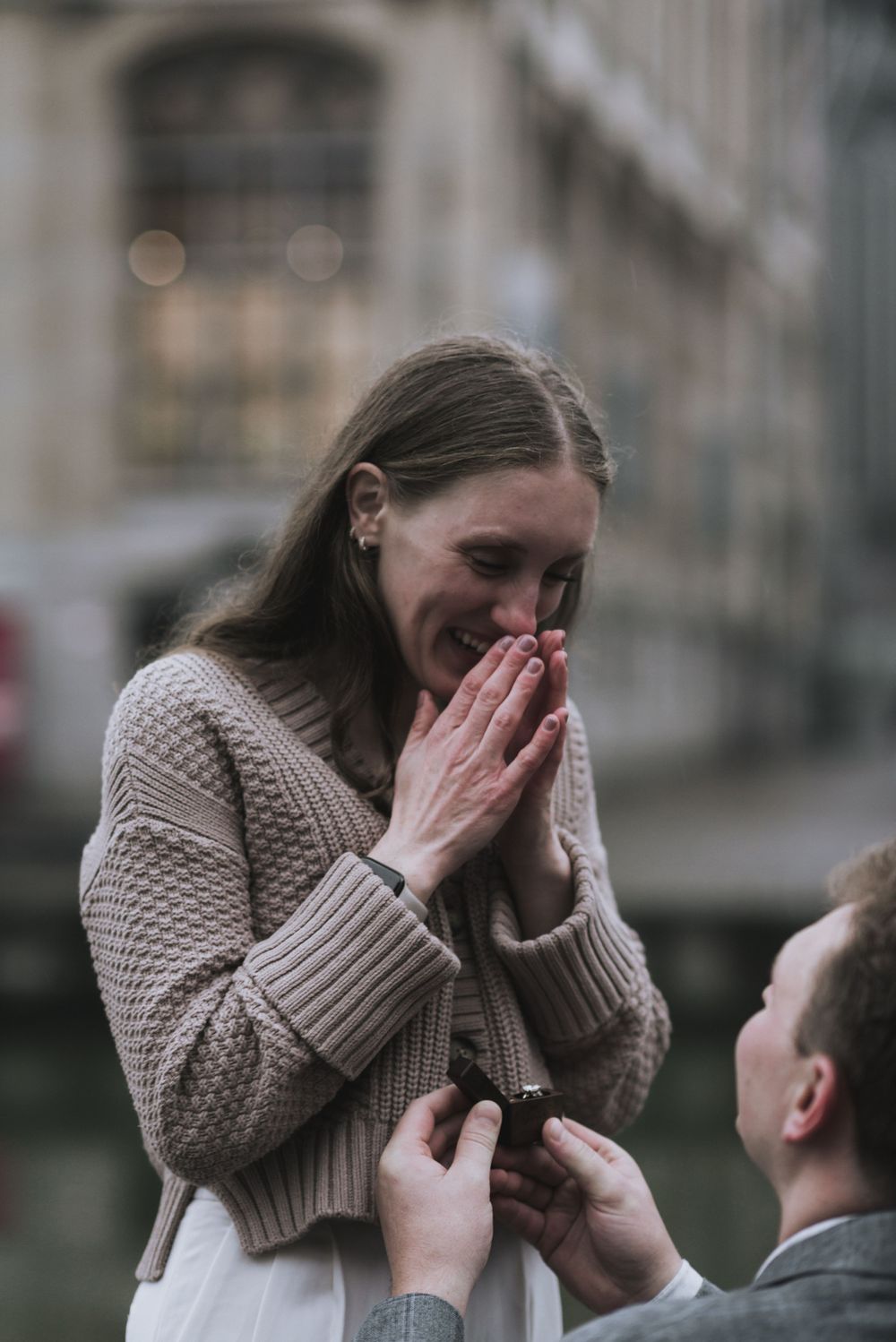 surprise secret proposal photographer Belgium bruges Ghent Brussels engagement wedding expert