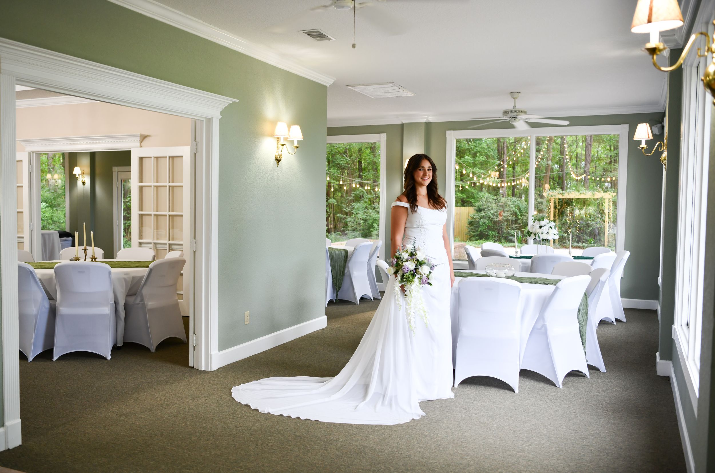 Beautiful inside and out, both the beautiful bride and our venue.