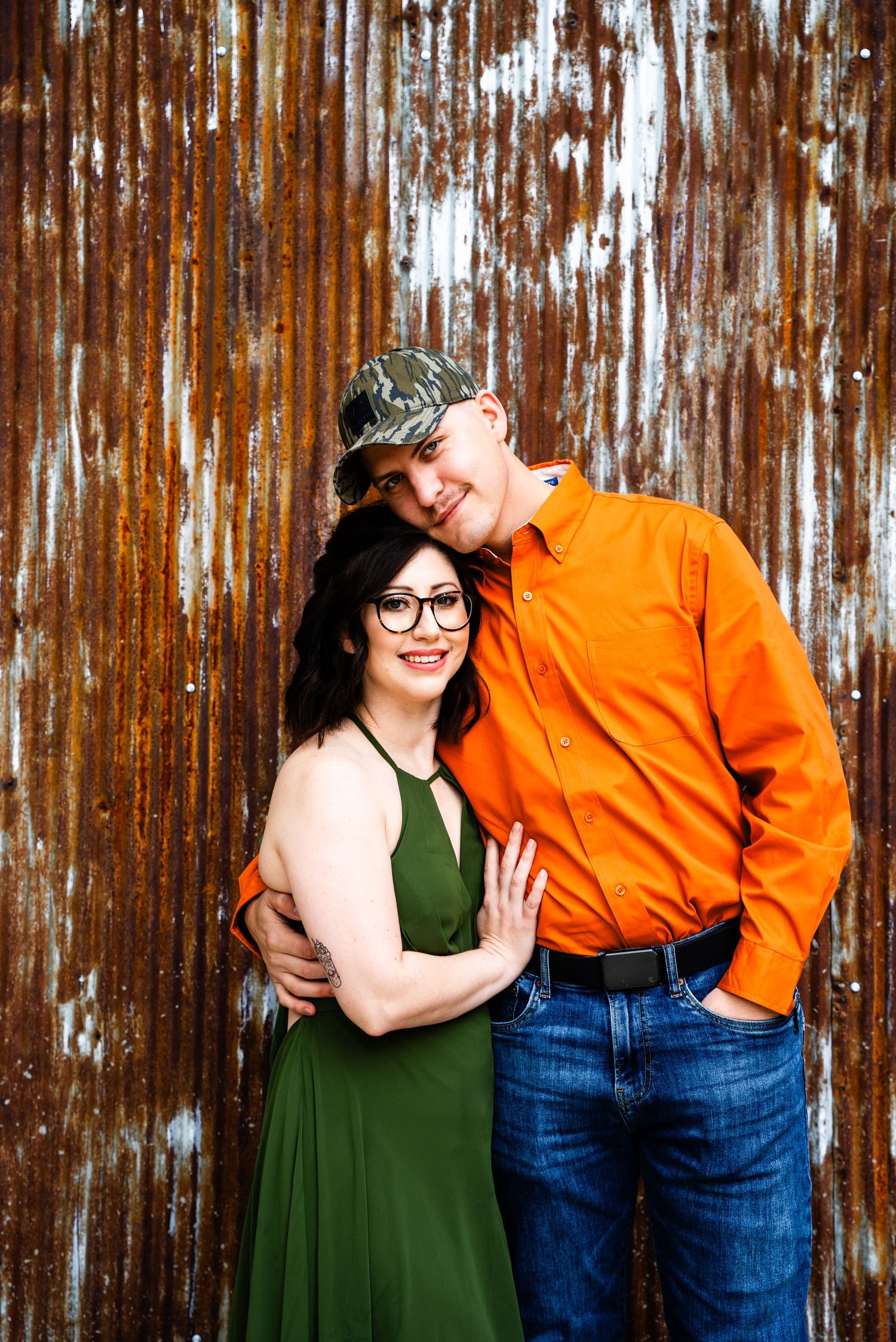 A couple at a wedding