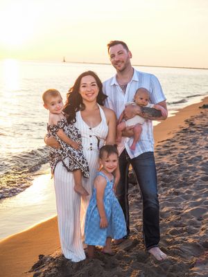 family beach photo