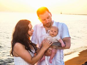family beach photo