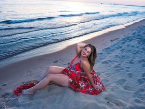 portrait on beach