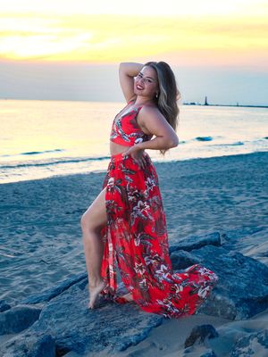 portrait on beach