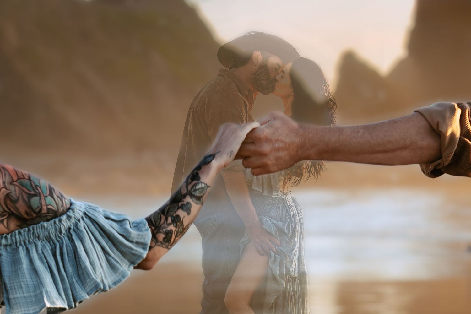 Lifestyle travel couple beach photosession in Canon, Oregon.