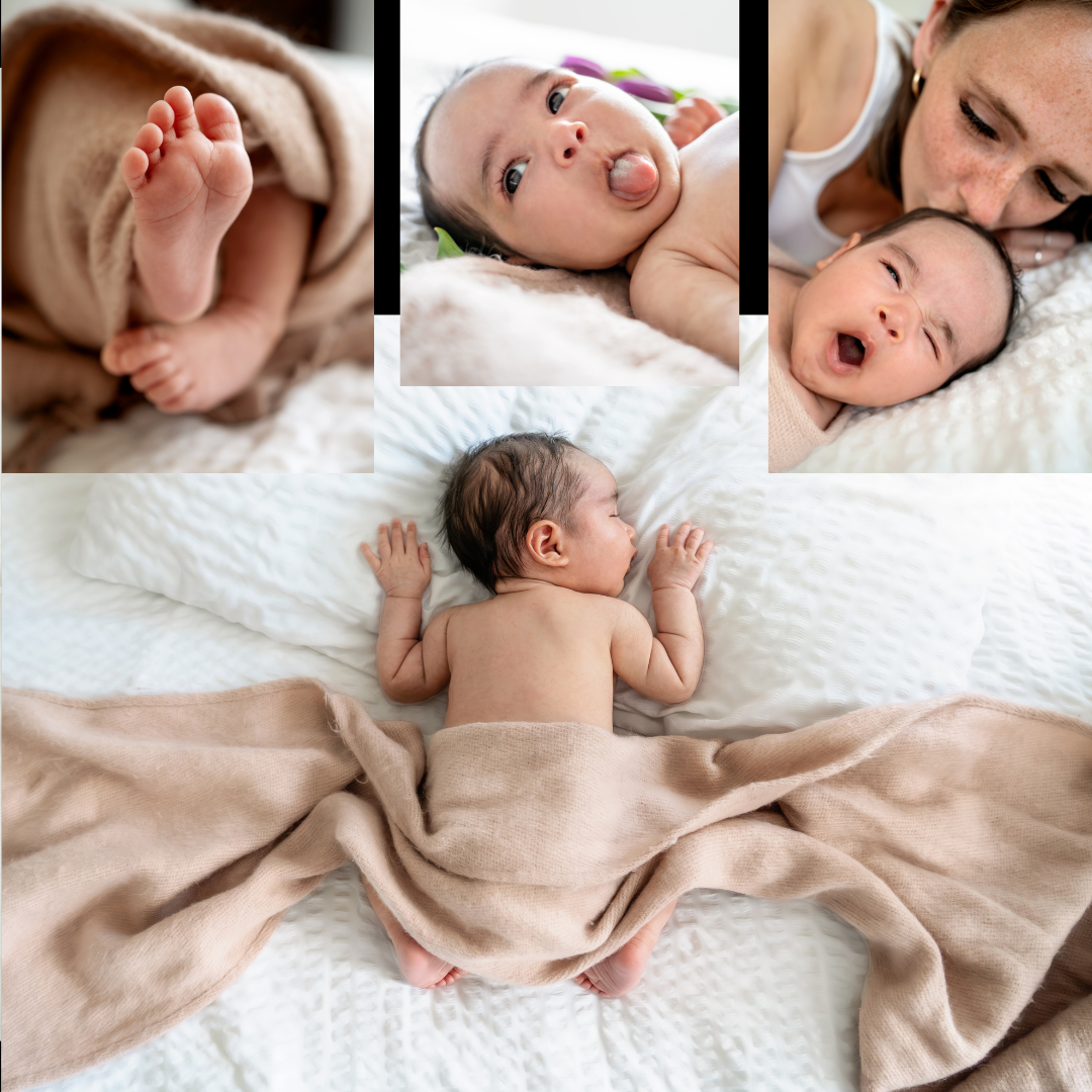New Forest lifestyle newborn session with baby details in focus. Location: Southampton, Hampshire.