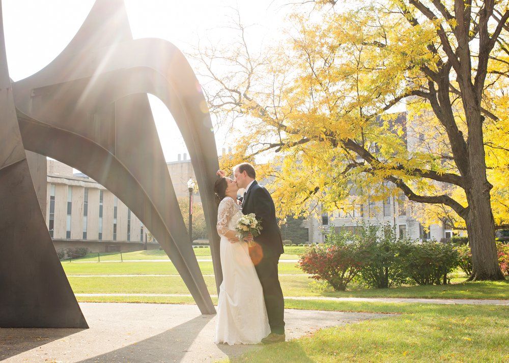 Chicago bride and groom wedding portrait captured outdoors with natural light, showcasing love, elegance, and timeless moments