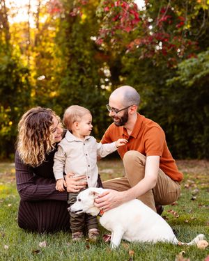 Lifestyle fall family portraits in Stoughton Massachusetts