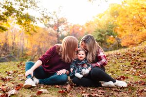 LGBTQIA+ fall family portraits in Hingham MA