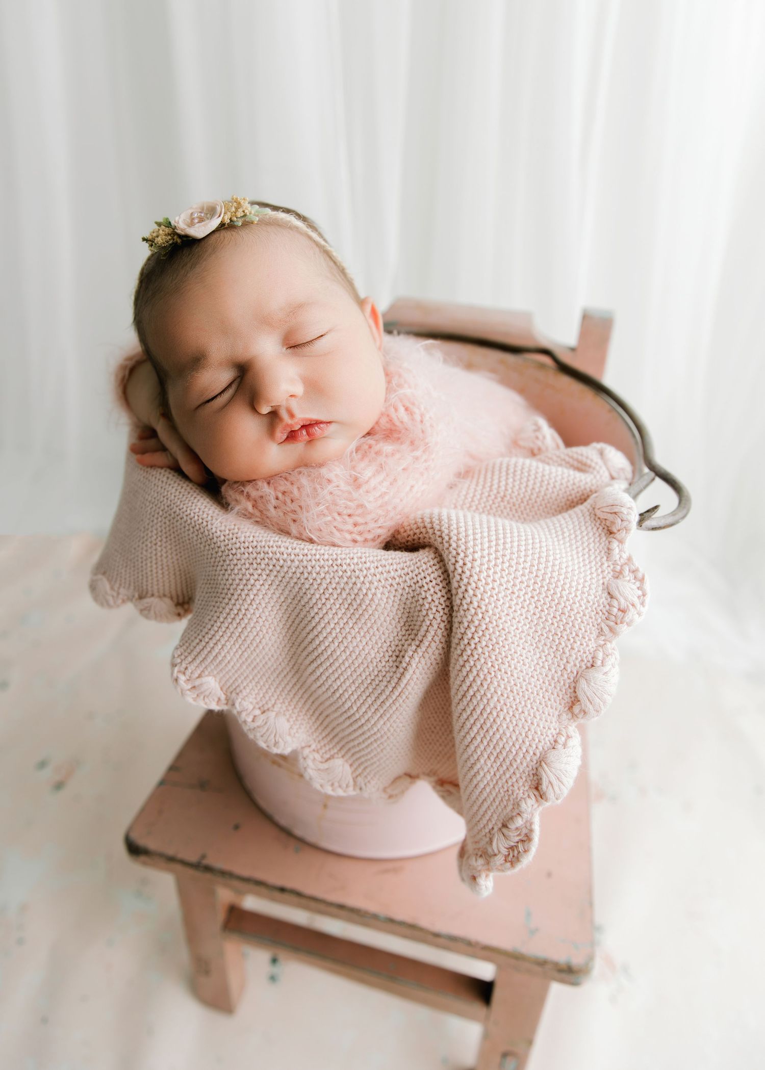 Houston baby photographer in studio