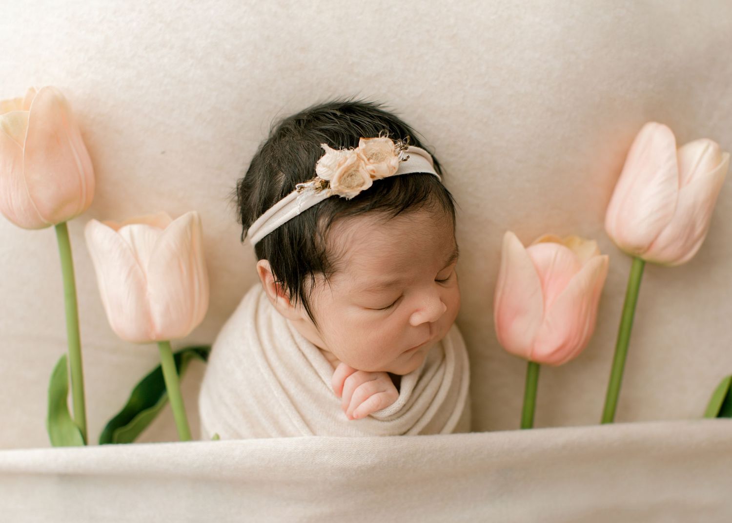 Houston baby photographer in studio