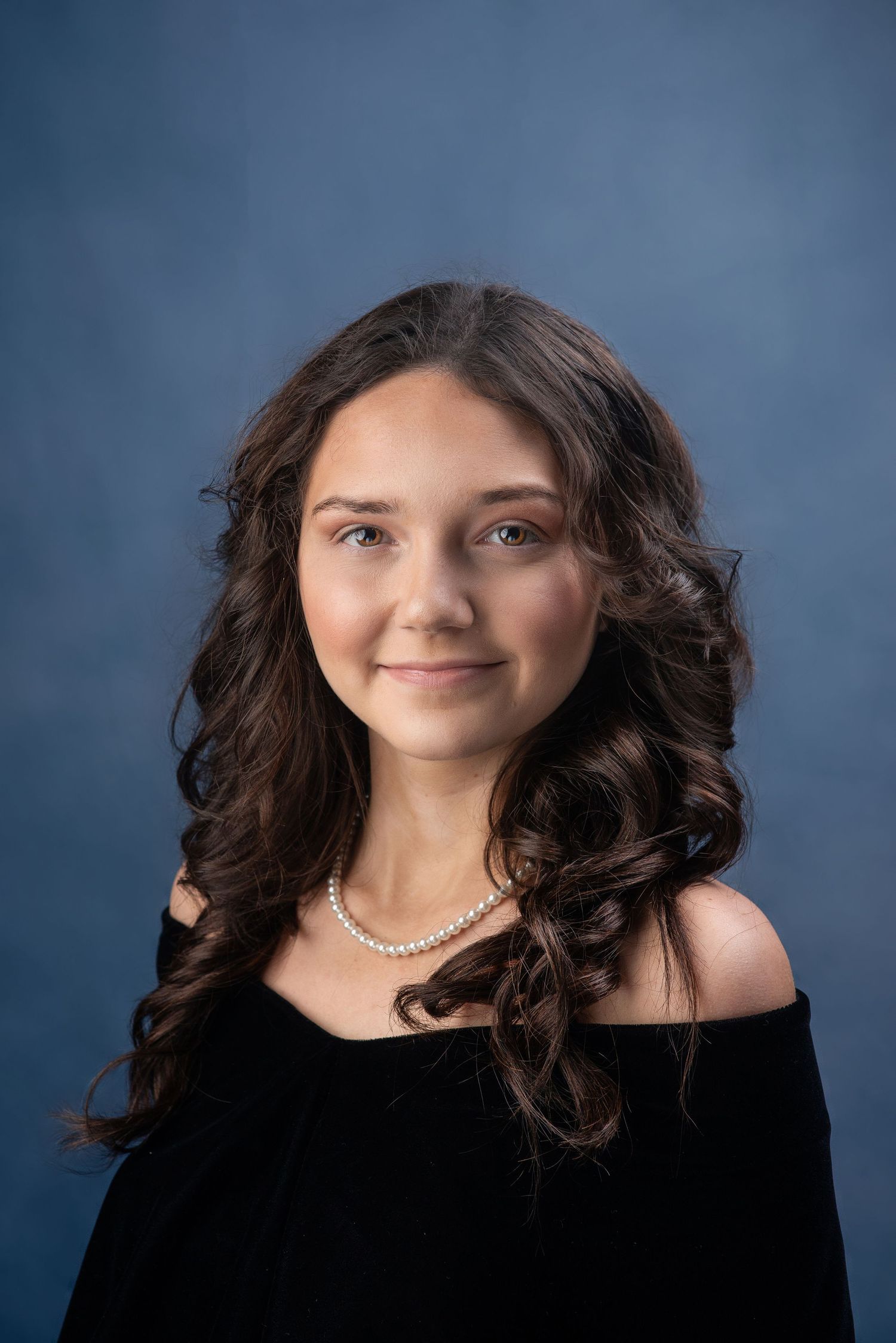 Formal senior studio portrait
