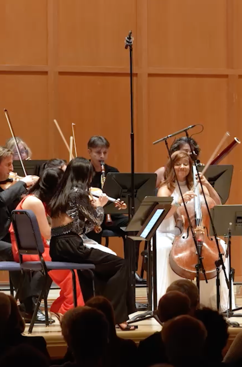 Photo from a video of a Chamber Music Concert by Chris Brecht, Ellingson Lane Photograpy