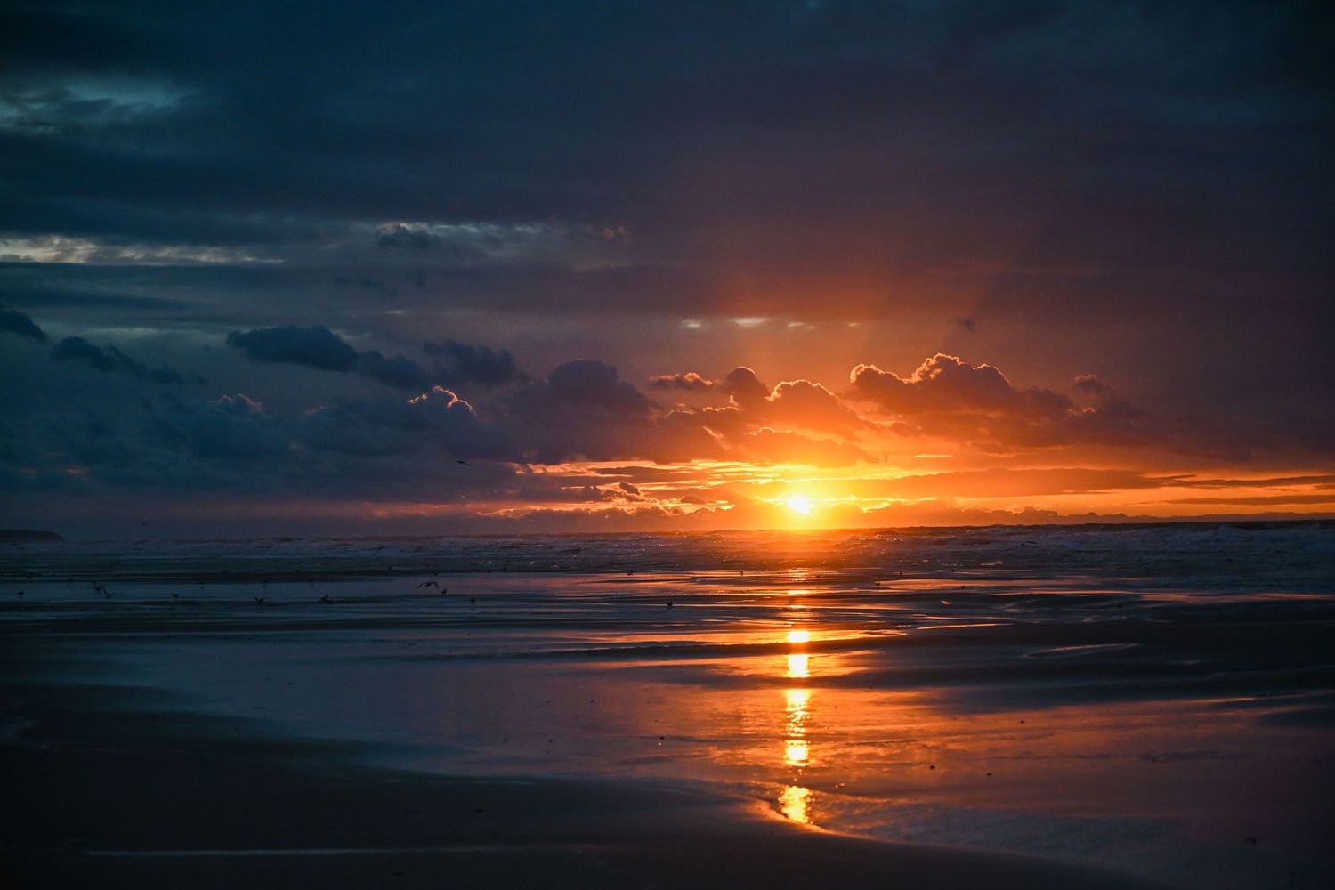 Coucher de soleil plage cap blanc nez