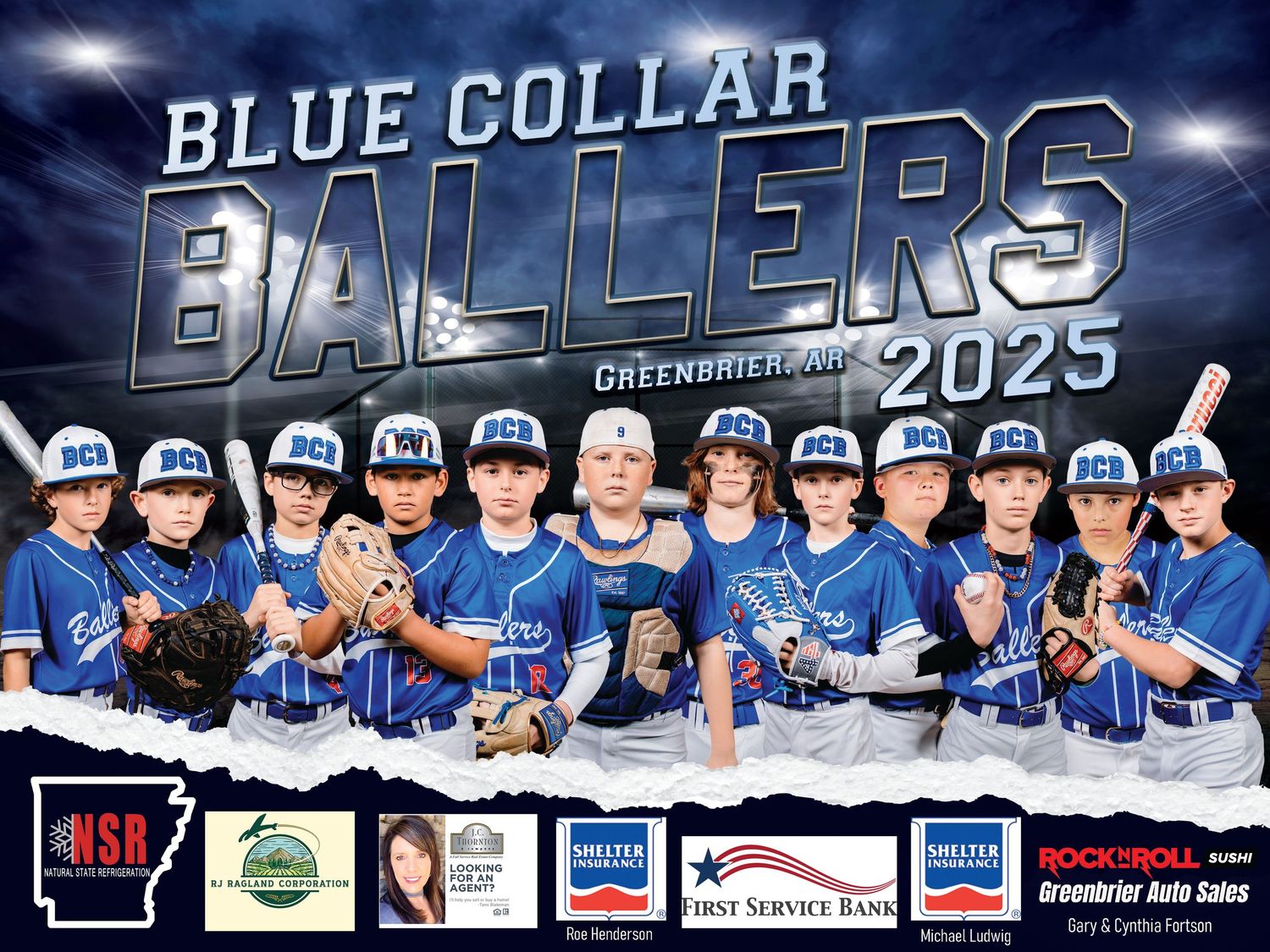 Greenbrier Arkansas baseball team sports banner