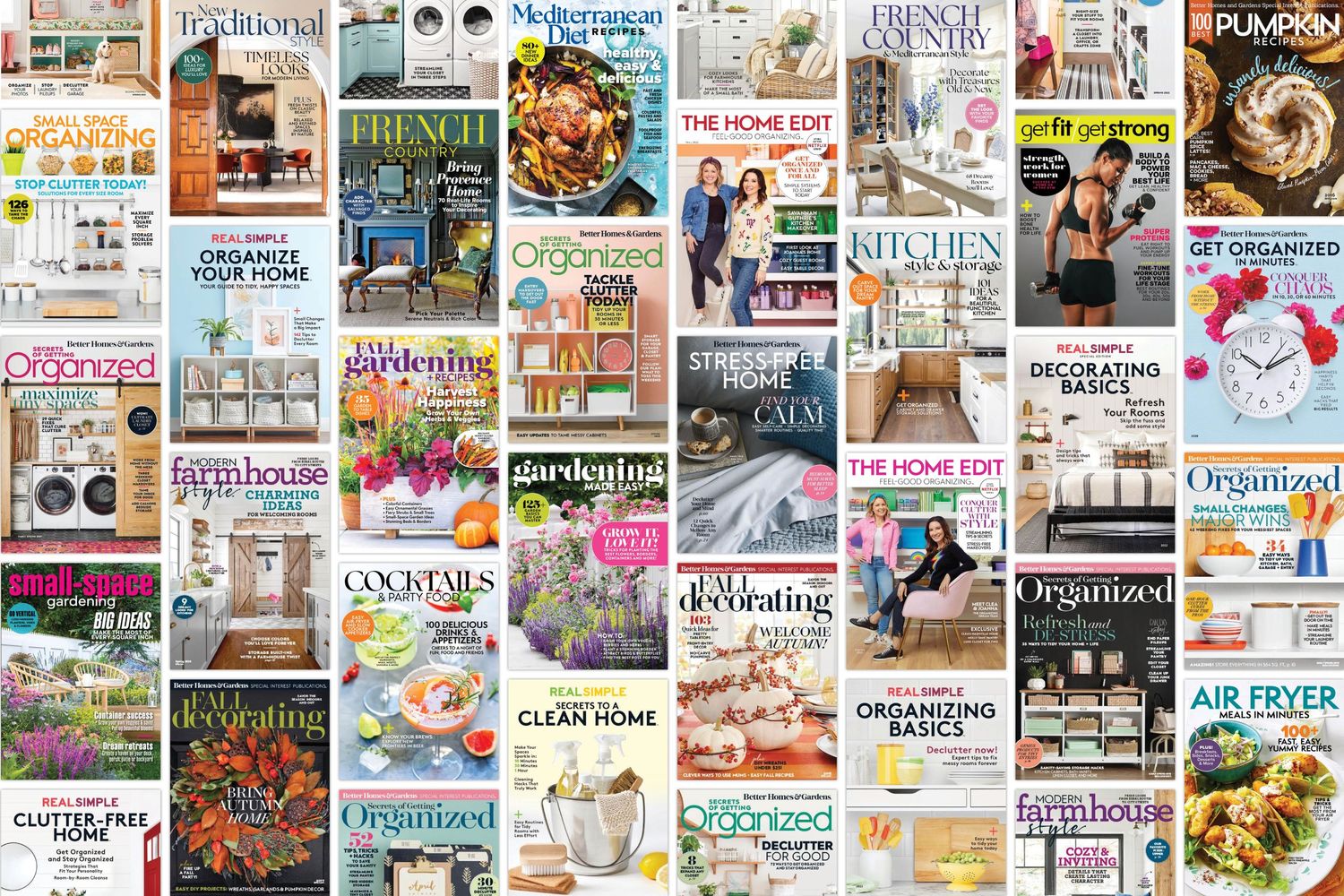 Collage of book and magazine covers arranged in a grid pattern.