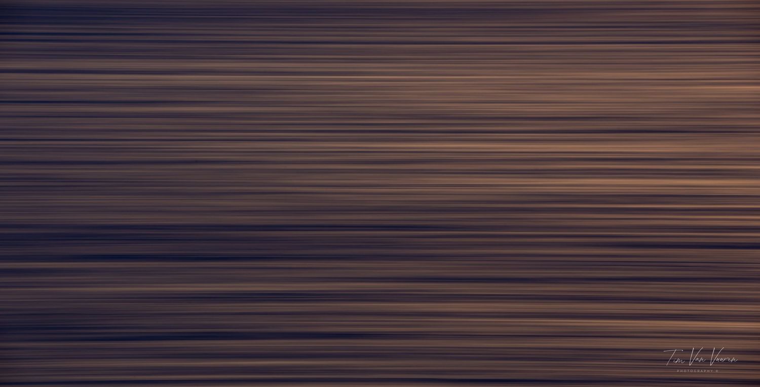 Slow shutter speed, texture and colour of sunset