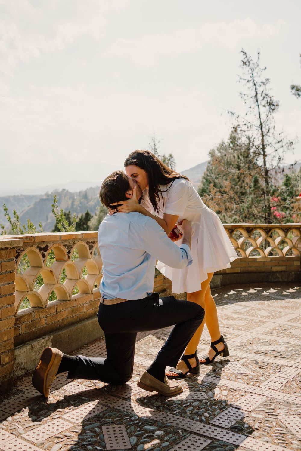 Proposing in Taormina, Sicily