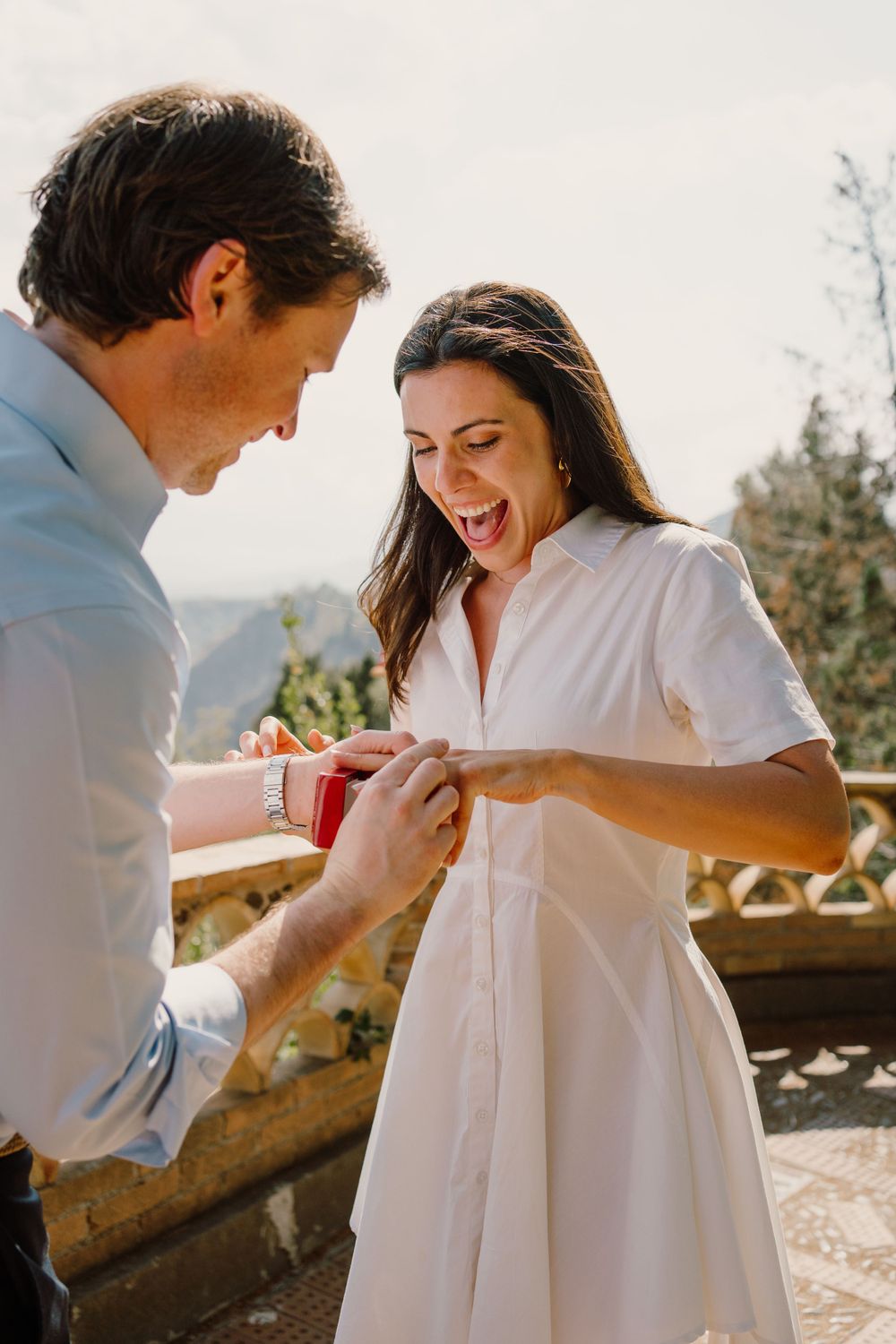 Proposal location in Taormina, Sicily