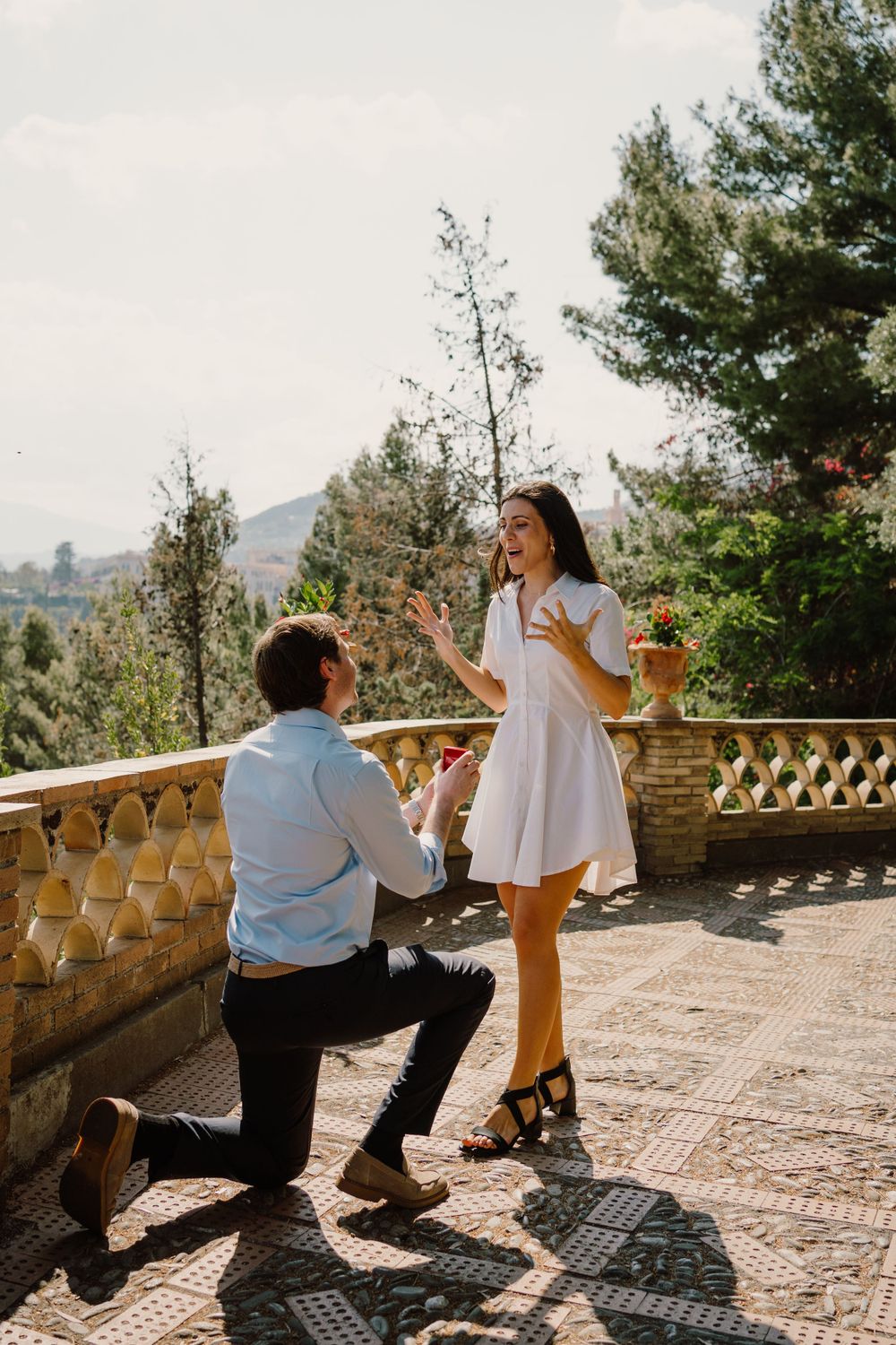 Proposal in Taormina, Italy