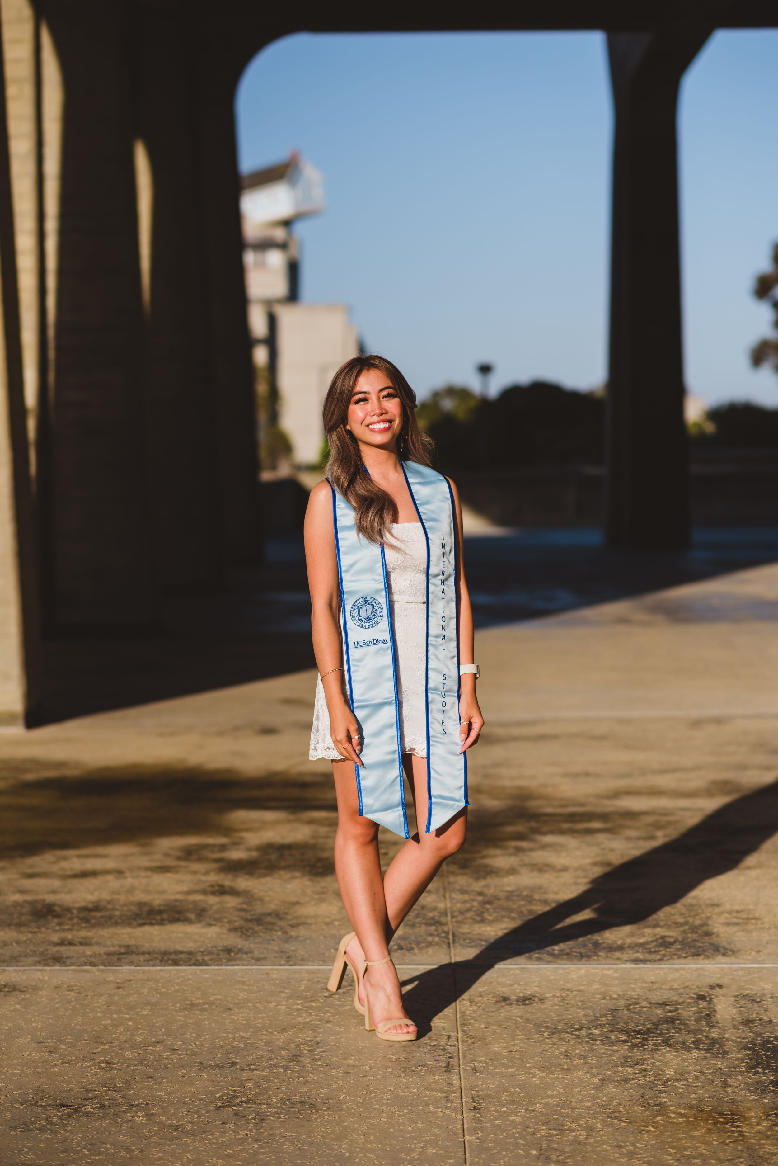 UC San Diego graduate posing for a photo.