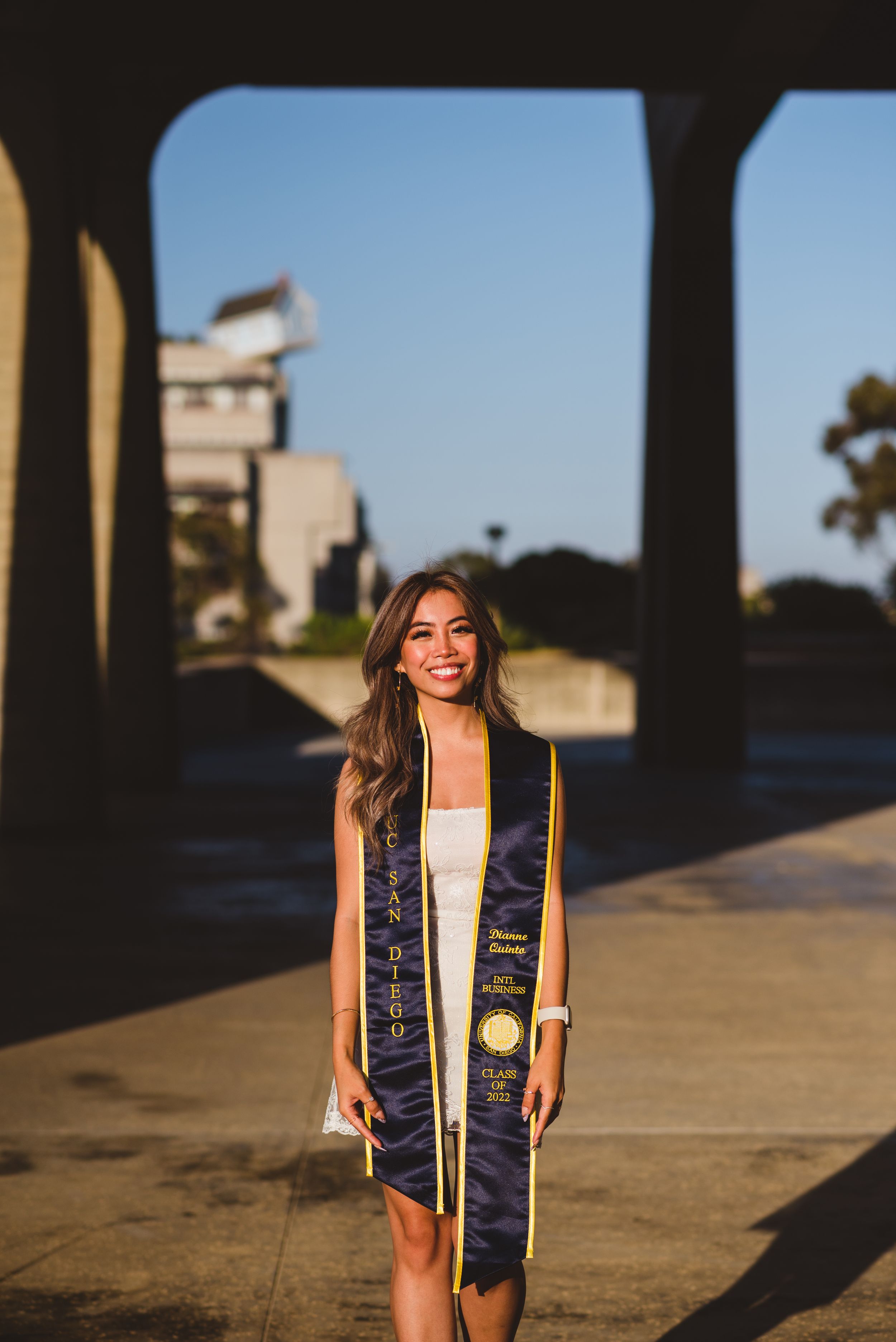 UC San Diego graduate posing for a photo.