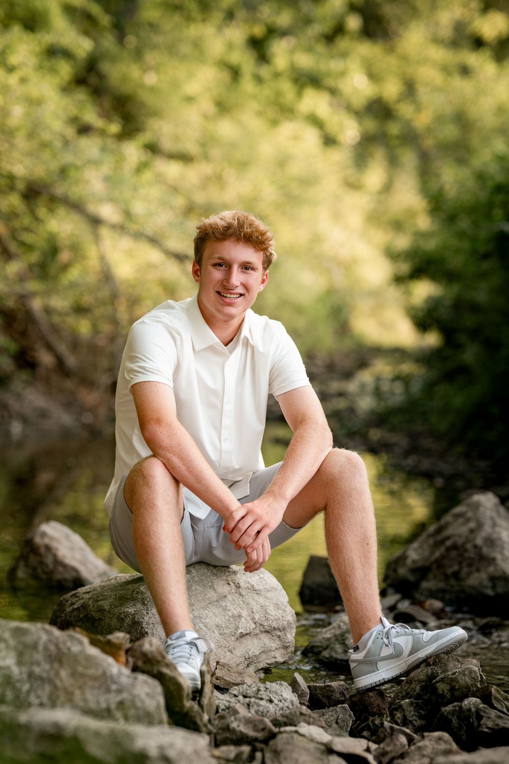 Kansas City senior portrait session setting by Jen Welker Photographer