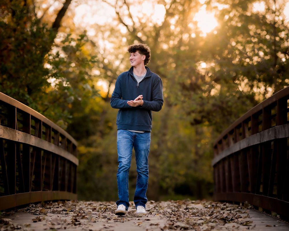 Kansas City senior portrait session setting by Jen Welker Photographer