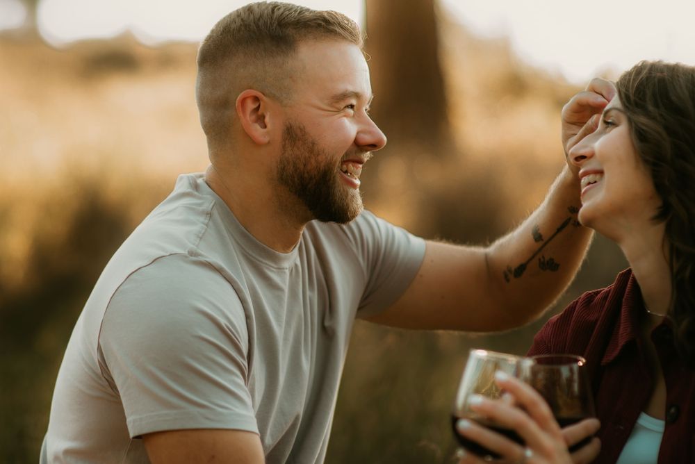 cinematic engagement photos