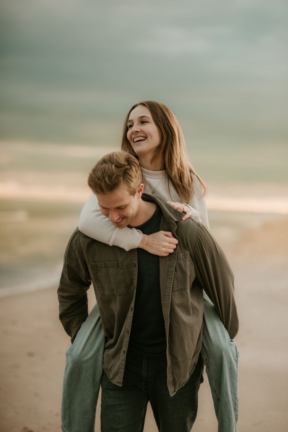 engagement beach session