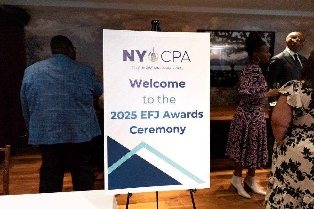 Welcome signage for NY CPRA awards ceremony displayed at an event venue.
